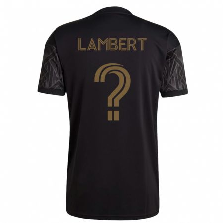Kandiny Miesten Liam Lambert #0 Musta Kotipaita 2023/24 Lyhythihainen Paita T-Paita