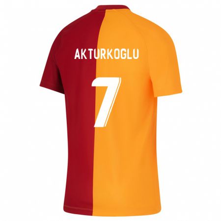Kandiny Miesten Kerem Aktürkoğlu #7 Oranssi Kotipaita 2023/24 Lyhythihainen Paita T-Paita