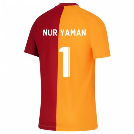 Kandiny Miesten Gamze Nur Yaman #1 Oranssi Kotipaita 2023/24 Lyhythihainen Paita T-Paita