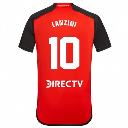 Kandiny Miesten Manuel Lanzini #10 Punainen Vieraspaita 2023/24 Lyhythihainen Paita T-Paita