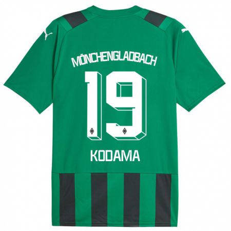 Kandiny Miesten Keiko Kodama #19 Musta Vihreä Vieraspaita 2023/24 Lyhythihainen Paita T-Paita