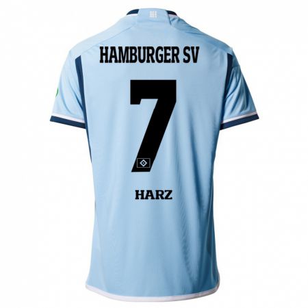 Kandiny Miesten Theo Harz #7 Sininen Vieraspaita 2023/24 Lyhythihainen Paita T-Paita