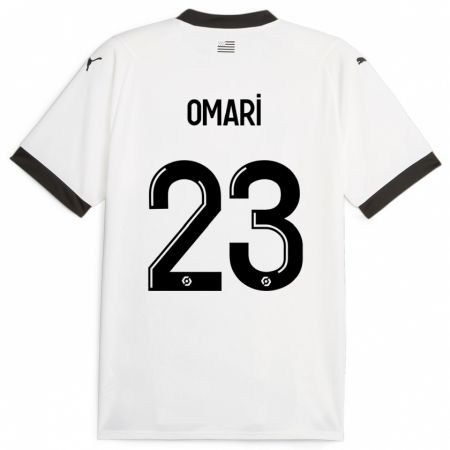 Kandiny Miesten Warmed Omari #23 Valkoinen Vieraspaita 2023/24 Lyhythihainen Paita T-Paita