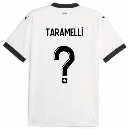 Kandiny Miesten Valentin Taramelli #0 Valkoinen Vieraspaita 2023/24 Lyhythihainen Paita T-Paita