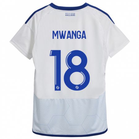 Kandiny Miesten Junior Mwanga #18 Valkoinen Vieraspaita 2023/24 Lyhythihainen Paita T-Paita