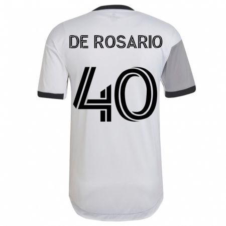 Kandiny Miesten Adisa De Rosario #40 Valkoinen Vieraspaita 2023/24 Lyhythihainen Paita T-Paita