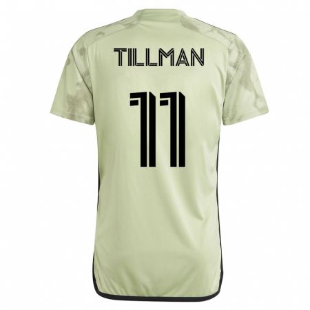 Kandiny Miesten Timothy Tillman #11 Vihreä Vieraspaita 2023/24 Lyhythihainen Paita T-Paita