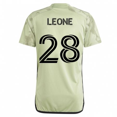 Kandiny Miesten Tony Leone #28 Vihreä Vieraspaita 2023/24 Lyhythihainen Paita T-Paita