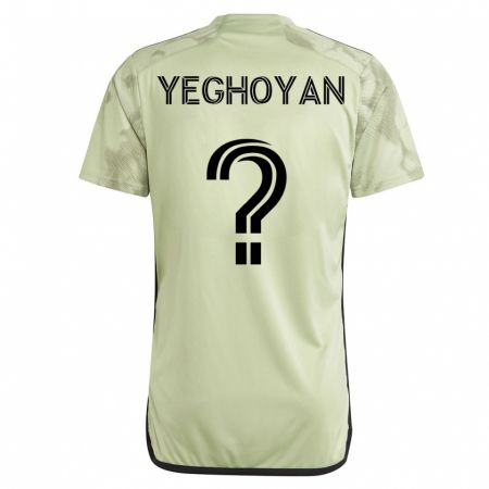 Kandiny Miesten David Yeghoyan #0 Vihreä Vieraspaita 2023/24 Lyhythihainen Paita T-Paita