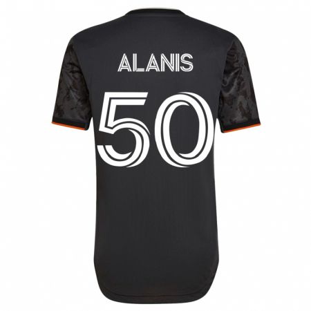 Kandiny Miesten Brian Alanis #50 Musta Vieraspaita 2023/24 Lyhythihainen Paita T-Paita