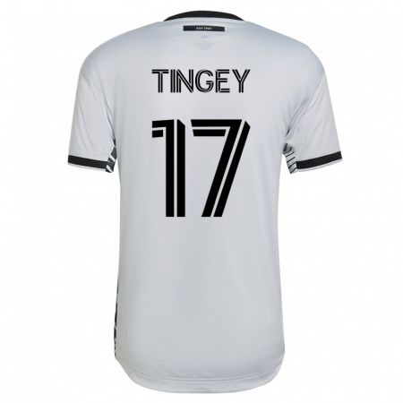 Kandiny Miesten Keegan Tingey #17 Valkoinen Vieraspaita 2023/24 Lyhythihainen Paita T-Paita