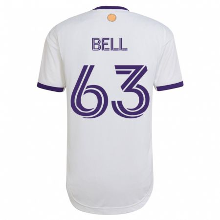 Kandiny Miesten Dominic Bell #63 Valkoinen Vieraspaita 2023/24 Lyhythihainen Paita T-Paita