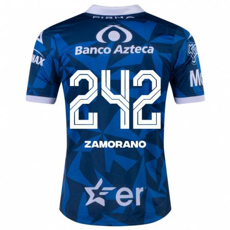 Kandiny Miesten Leonardo Zamorano #242 Sininen Vieraspaita 2023/24 Lyhythihainen Paita T-Paita