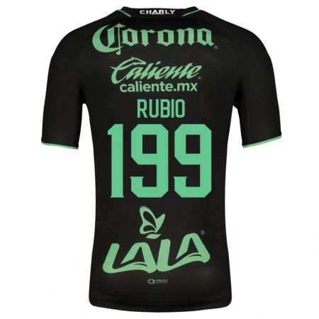 Kandiny Miesten Ronaldo Rubio #199 Musta Vieraspaita 2023/24 Lyhythihainen Paita T-Paita