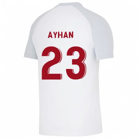 Kandiny Miesten Kaan Ayhan #23 Valkoinen Vieraspaita 2023/24 Lyhythihainen Paita T-Paita