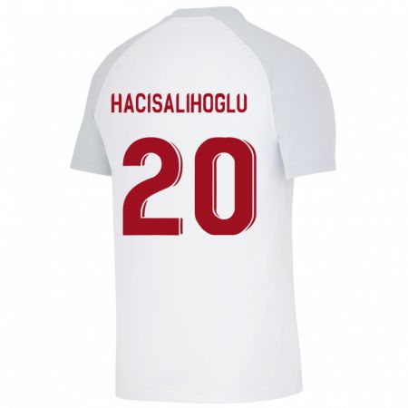 Kandiny Miesten Arda Hacisalihoglu #20 Valkoinen Vieraspaita 2023/24 Lyhythihainen Paita T-Paita