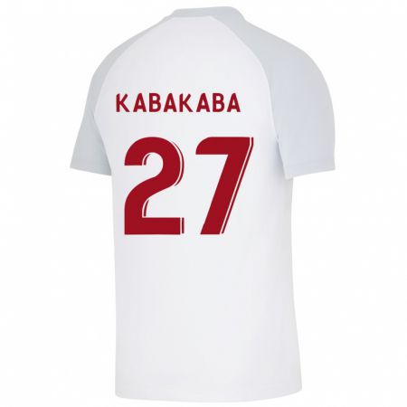 Kandiny Miesten Naomie Kabakaba #27 Valkoinen Vieraspaita 2023/24 Lyhythihainen Paita T-Paita