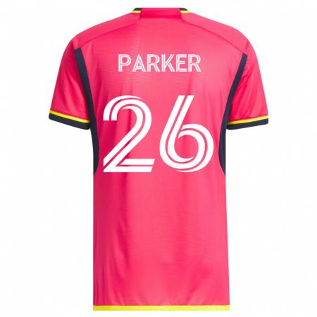 Kandiny Naisten Tim Parker #26 Vaaleanpunainen Kotipaita 2023/24 Lyhythihainen Paita T-Paita
