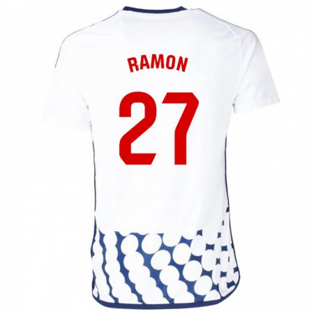 Kandiny Naisten Pablo Ramón #27 Valkoinen Vieraspaita 2023/24 Lyhythihainen Paita T-Paita