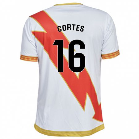 Kandiny Lapset José Cortés #16 Valkoinen Kotipaita 2023/24 Lyhythihainen Paita T-Paita