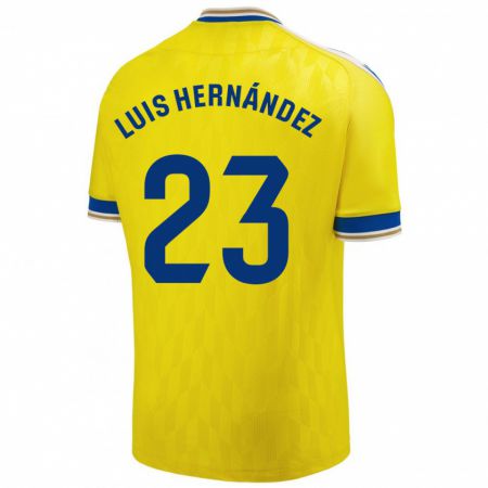 Kandiny Lapset Luis Hernández #23 Keltainen Kotipaita 2023/24 Lyhythihainen Paita T-Paita