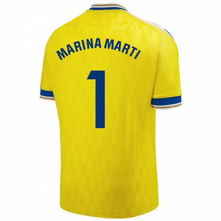 Kandiny Lapset Marina Martí #1 Keltainen Kotipaita 2023/24 Lyhythihainen Paita T-Paita