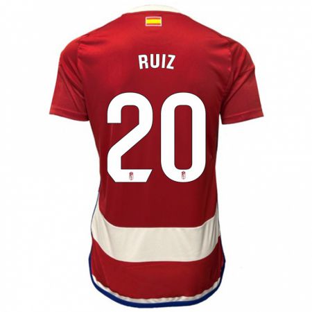 Kandiny Lapset Sergio Ruiz #20 Punainen Kotipaita 2023/24 Lyhythihainen Paita T-Paita
