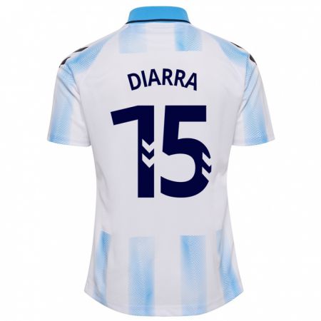 Kandiny Lapset Moussa Diarra #15 Valkoinen Sininen Kotipaita 2023/24 Lyhythihainen Paita T-Paita