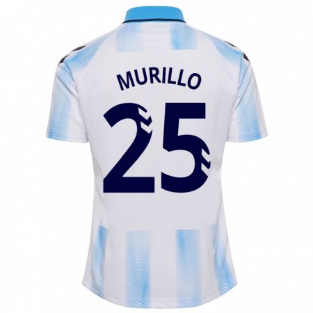 Kandiny Lapset Diego Murillo #25 Valkoinen Sininen Kotipaita 2023/24 Lyhythihainen Paita T-Paita
