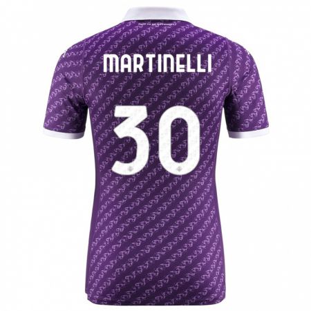 Kandiny Lapset Tommaso Martinelli #30 Violetti Kotipaita 2023/24 Lyhythihainen Paita T-Paita