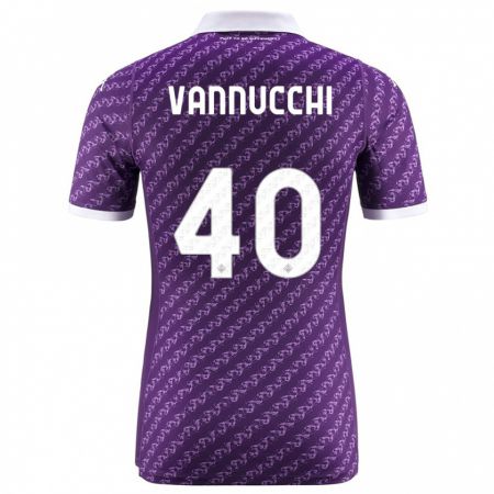 Kandiny Lapset Tommaso Vannucchi #40 Violetti Kotipaita 2023/24 Lyhythihainen Paita T-Paita
