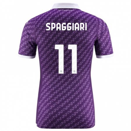 Kandiny Lapset Riccardo Spaggiari #11 Violetti Kotipaita 2023/24 Lyhythihainen Paita T-Paita