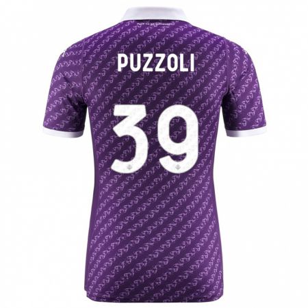 Kandiny Lapset Giorgio Puzzoli #39 Violetti Kotipaita 2023/24 Lyhythihainen Paita T-Paita
