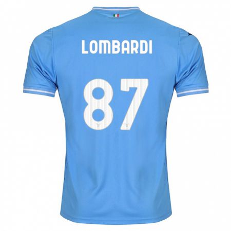 Kandiny Lapset Cristiano Lombardi #87 Sininen Kotipaita 2023/24 Lyhythihainen Paita T-Paita