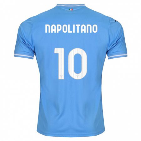Kandiny Lapset Luca Napolitano #10 Sininen Kotipaita 2023/24 Lyhythihainen Paita T-Paita