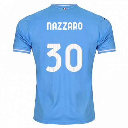 Kandiny Lapset Marco Nazzaro #30 Sininen Kotipaita 2023/24 Lyhythihainen Paita T-Paita