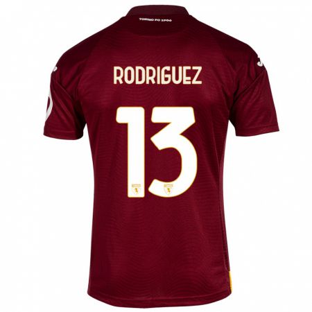 Kandiny Lapset Ricardo Rodríguez #13 Tummanpunainen Kotipaita 2023/24 Lyhythihainen Paita T-Paita