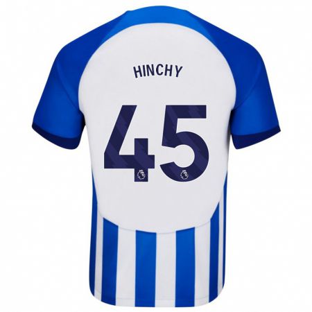 Kandiny Lapset Jack Hinchy #45 Sininen Kotipaita 2023/24 Lyhythihainen Paita T-Paita
