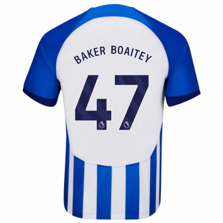 Kandiny Lapset Benicio Baker-Boaitey #47 Sininen Kotipaita 2023/24 Lyhythihainen Paita T-Paita