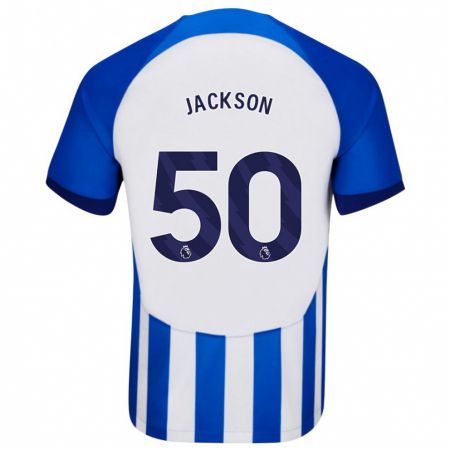 Kandiny Lapset Ben Jackson #50 Sininen Kotipaita 2023/24 Lyhythihainen Paita T-Paita