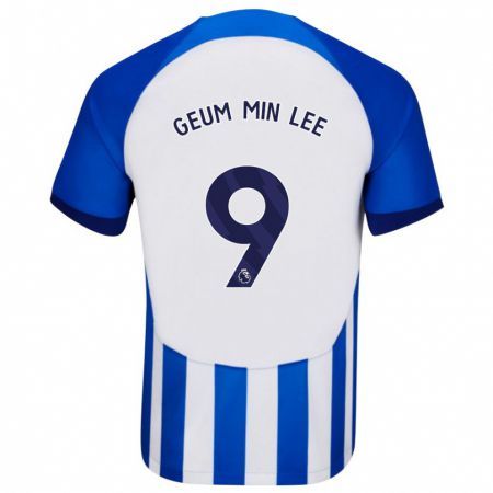 Kandiny Lapset Lee Geum-Min #9 Sininen Kotipaita 2023/24 Lyhythihainen Paita T-Paita