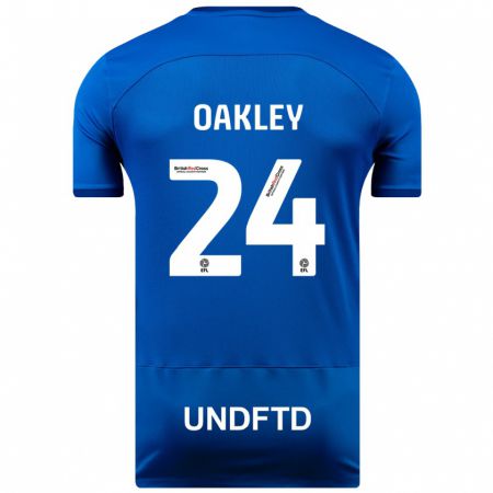 Kandiny Lapset Marcel Oakley #24 Sininen Kotipaita 2023/24 Lyhythihainen Paita T-Paita