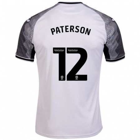 Kandiny Lapset Jamie Paterson #12 Valkoinen Kotipaita 2023/24 Lyhythihainen Paita T-Paita