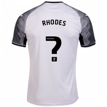 Kandiny Lapset Kai Rhodes #0 Valkoinen Kotipaita 2023/24 Lyhythihainen Paita T-Paita