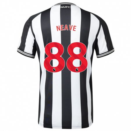 Kandiny Lapset Sean Neave #88 Musta Valkoinen Kotipaita 2023/24 Lyhythihainen Paita T-Paita