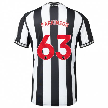 Kandiny Lapset Ben Parkinson #63 Musta Valkoinen Kotipaita 2023/24 Lyhythihainen Paita T-Paita
