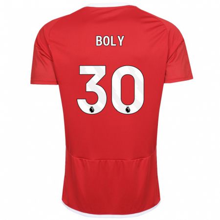 Kandiny Lapset Willy Boly #30 Punainen Kotipaita 2023/24 Lyhythihainen Paita T-Paita