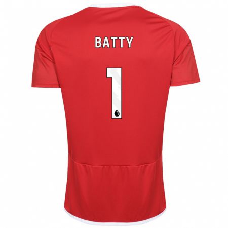 Kandiny Lapset Emily Batty #1 Punainen Kotipaita 2023/24 Lyhythihainen Paita T-Paita