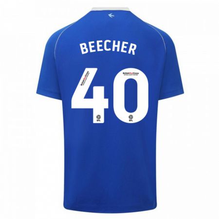 Kandiny Lapset Josh Beecher #40 Sininen Kotipaita 2023/24 Lyhythihainen Paita T-Paita