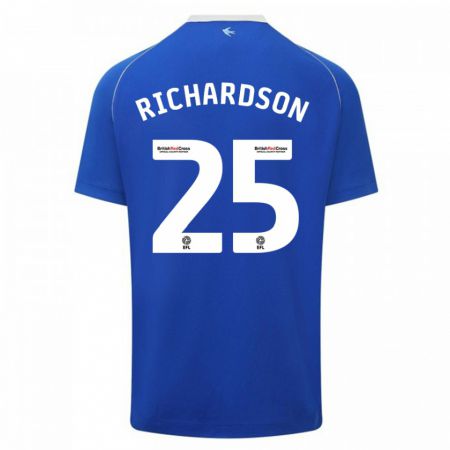 Kandiny Lapset Tija Richardson #25 Sininen Kotipaita 2023/24 Lyhythihainen Paita T-Paita